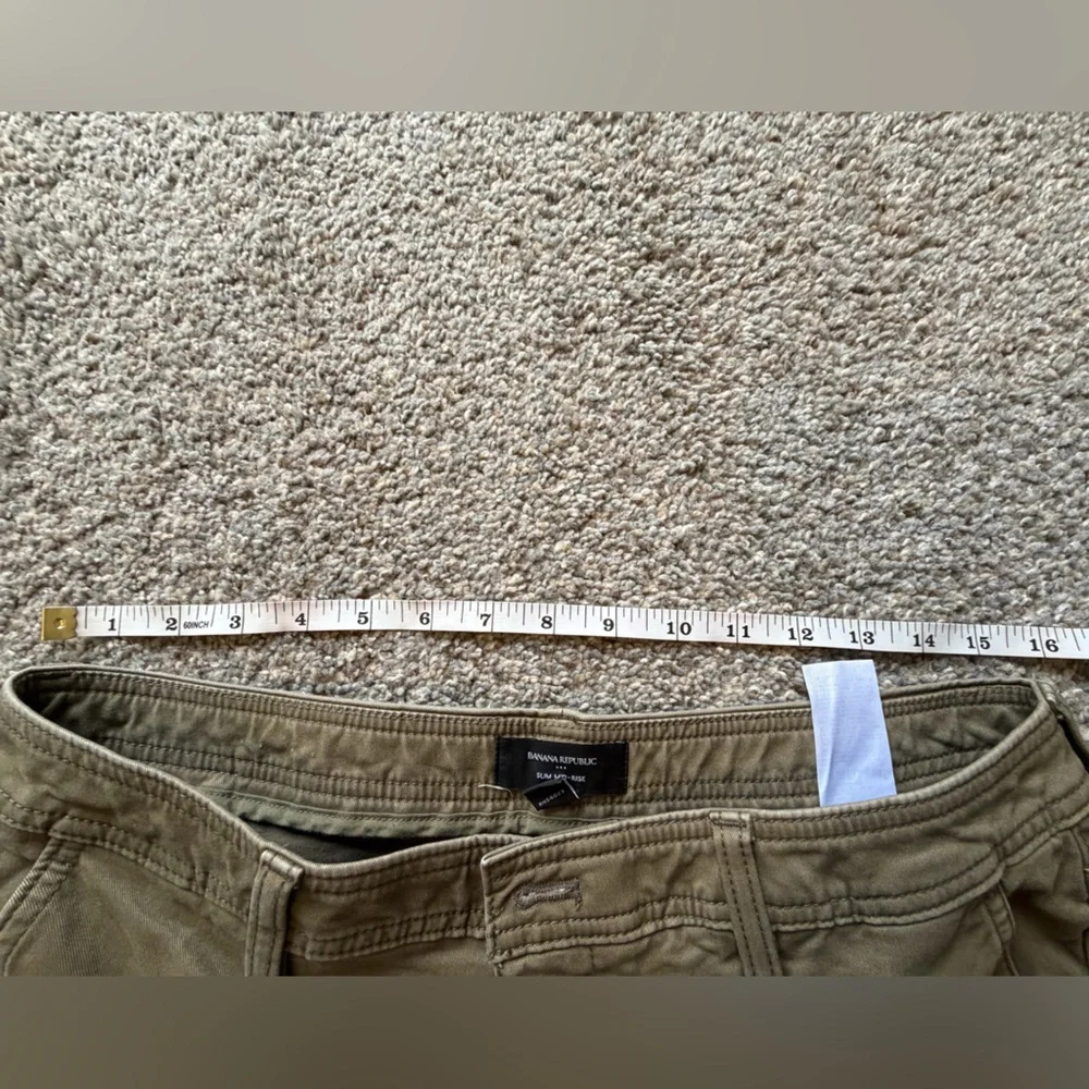 NWOT Banana Republic Slim Mid Rise Pull-On Chino - Picture 7 of 11